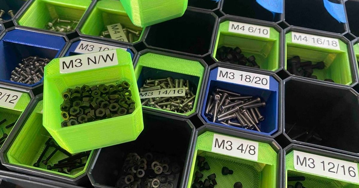 Sortimo 1x1 Bin Dividers and Label by FlyBy Tom | Download free STL ...