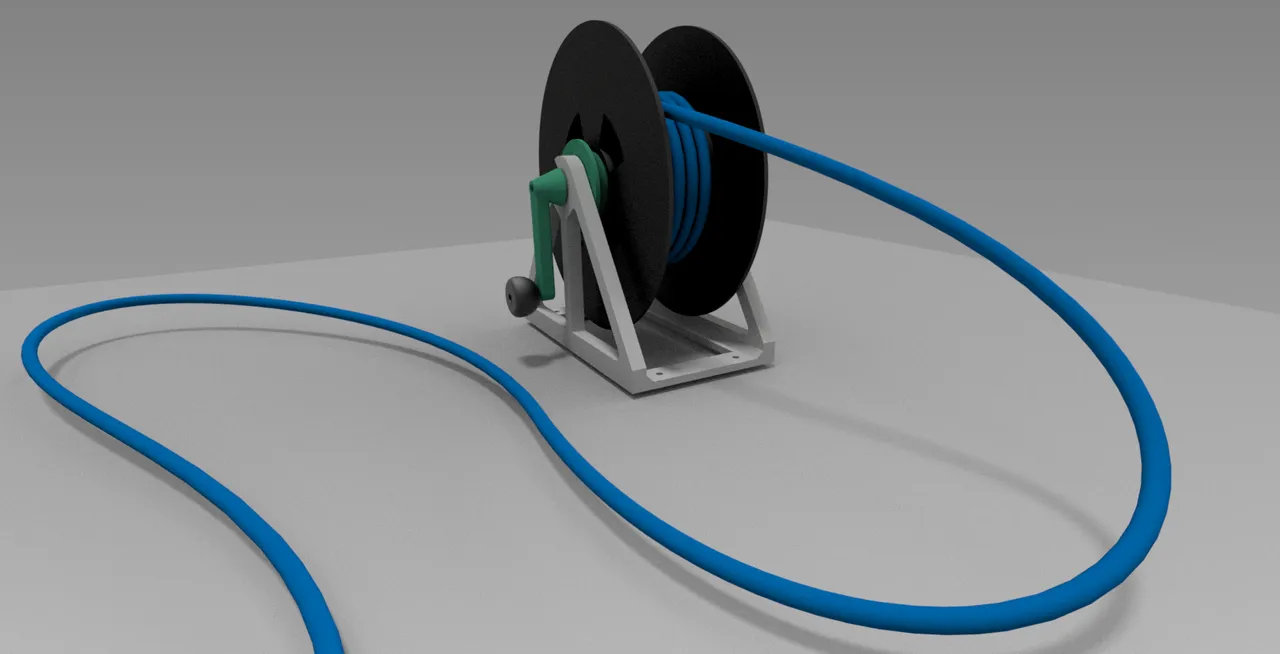 How to Build a Cable or Rope Spool Stand 