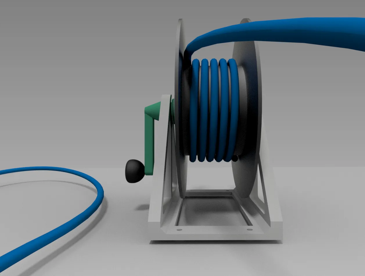 Spool Winder - Rope or Cable Storage with Empty Filament spool by