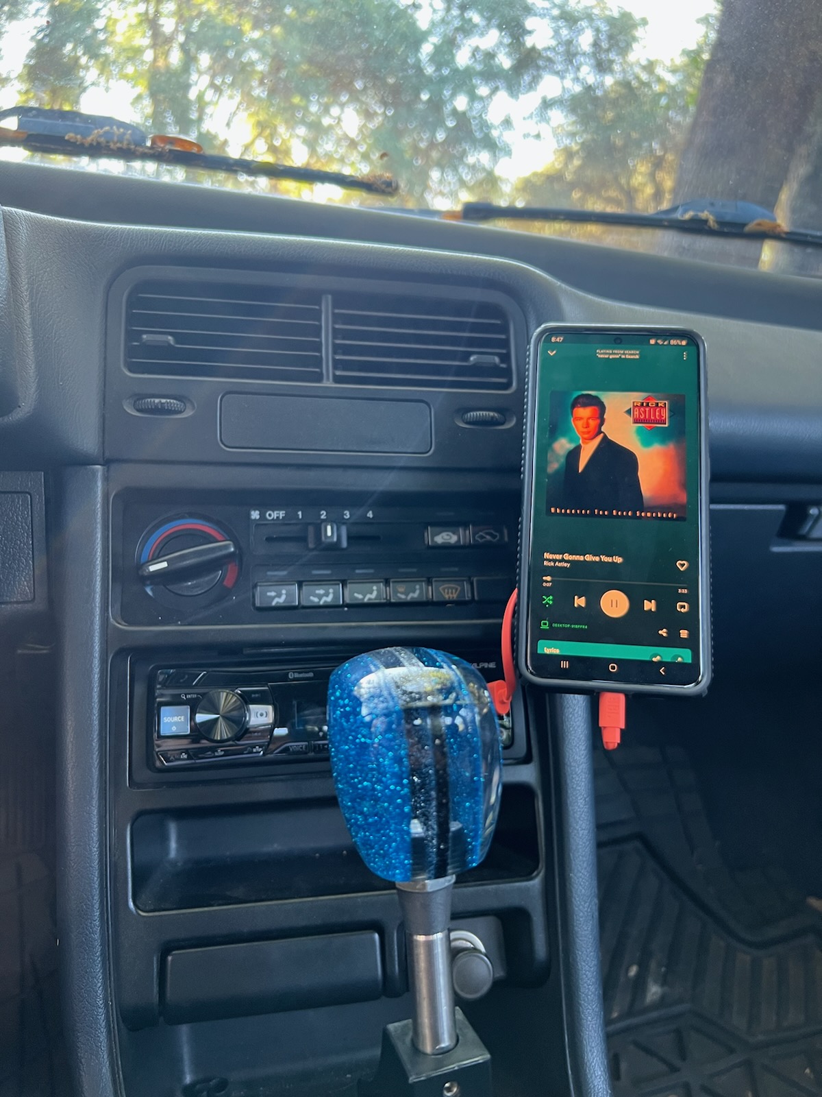 Phone Mount Dash Countour Honda CRX Civic EF Scosche Magic Mount