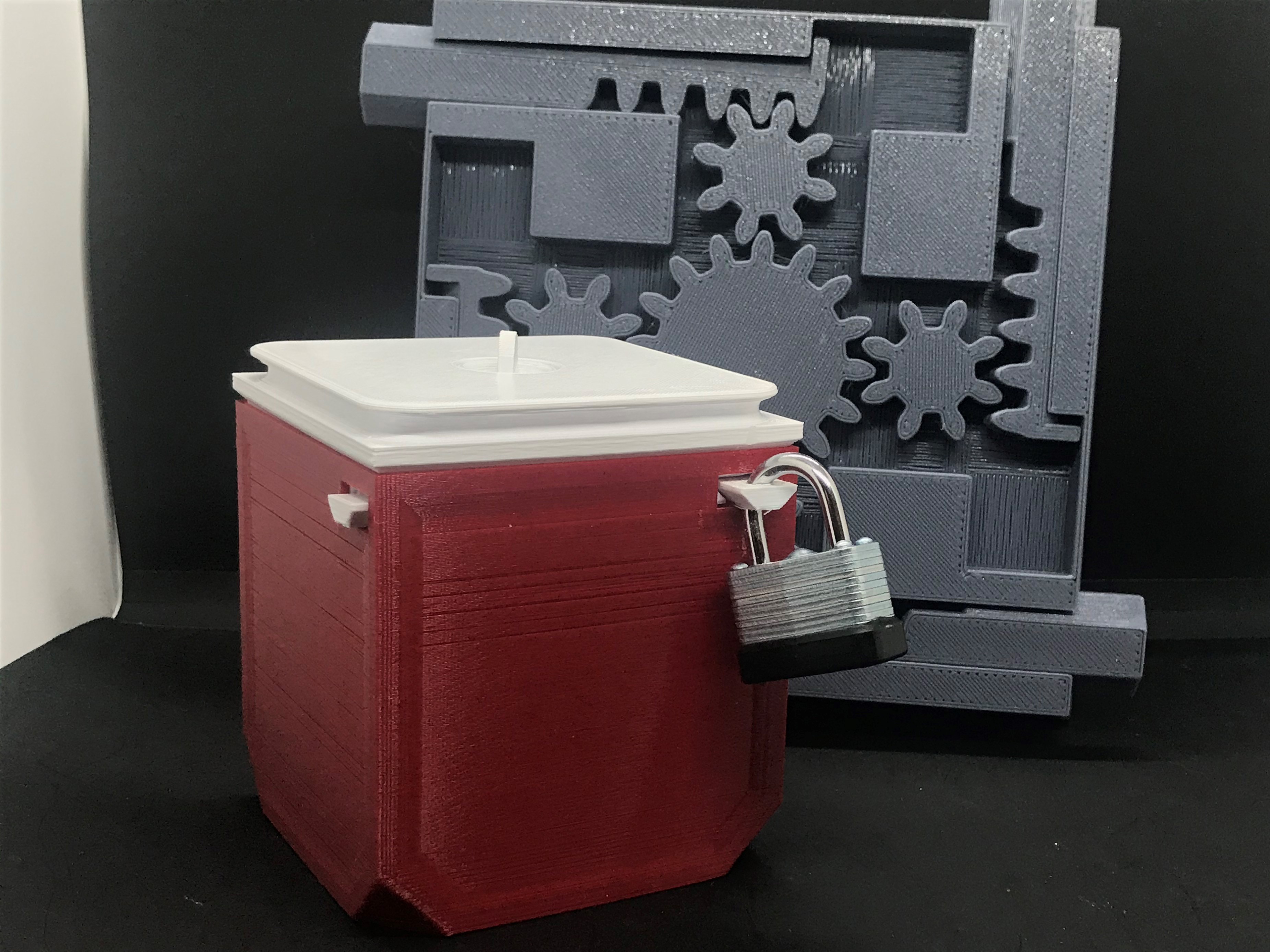 The Possible Print: Lockable Print-in-Place Geared Latch Box