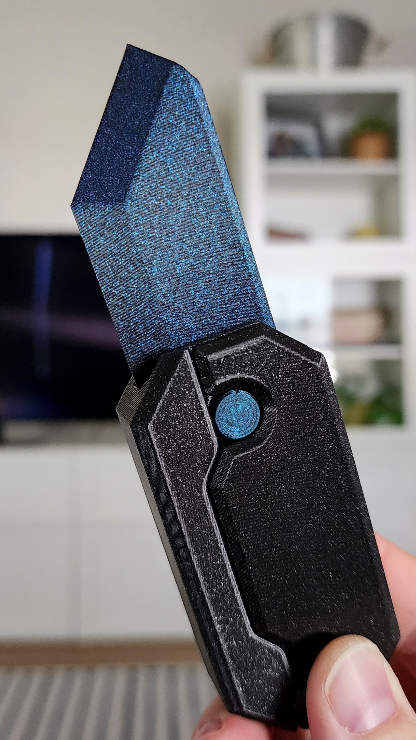Gravity Knife no-screw Remix - 45mm 3D model thumbnail