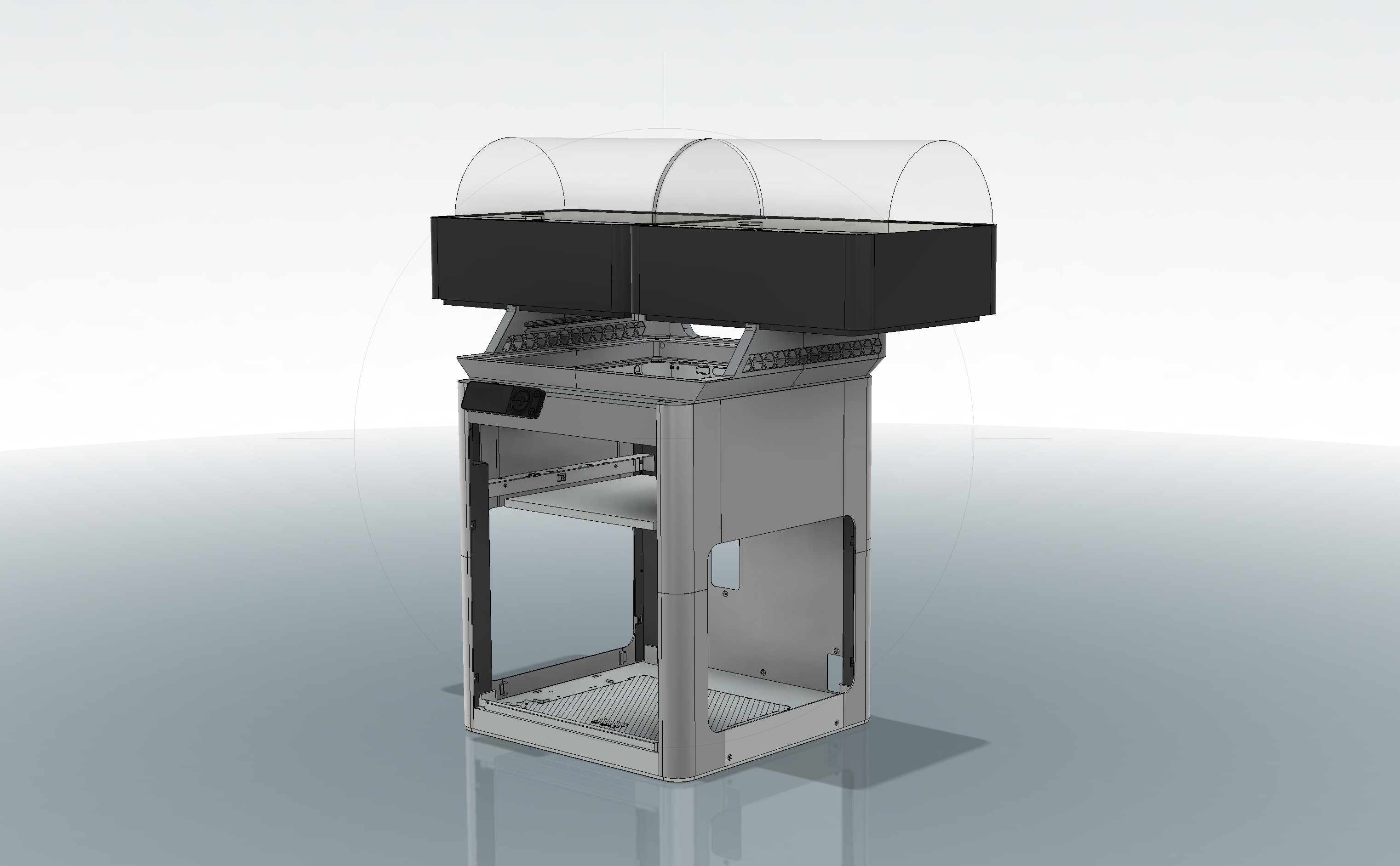 Miniatura 4 do modelo 3D Bambu Lab Double AMS Riser + COB Light
