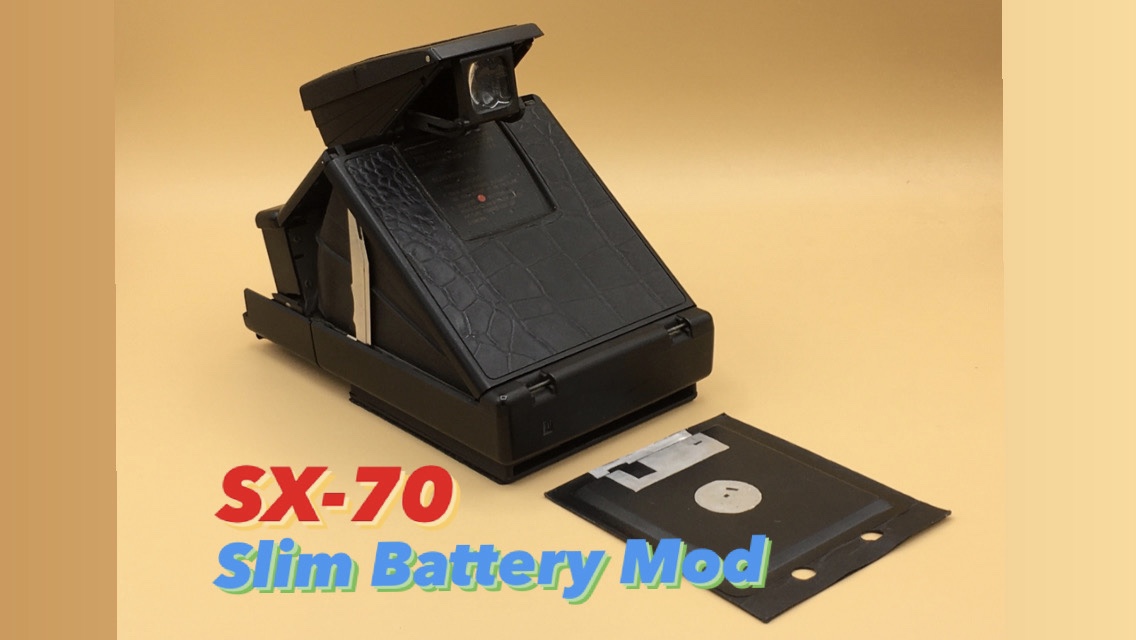 Impossible Drive - Slim Polaroid Battery Holder for SX-70, CB-70, Impulse, 600 Cameras to shoot I-Type Film