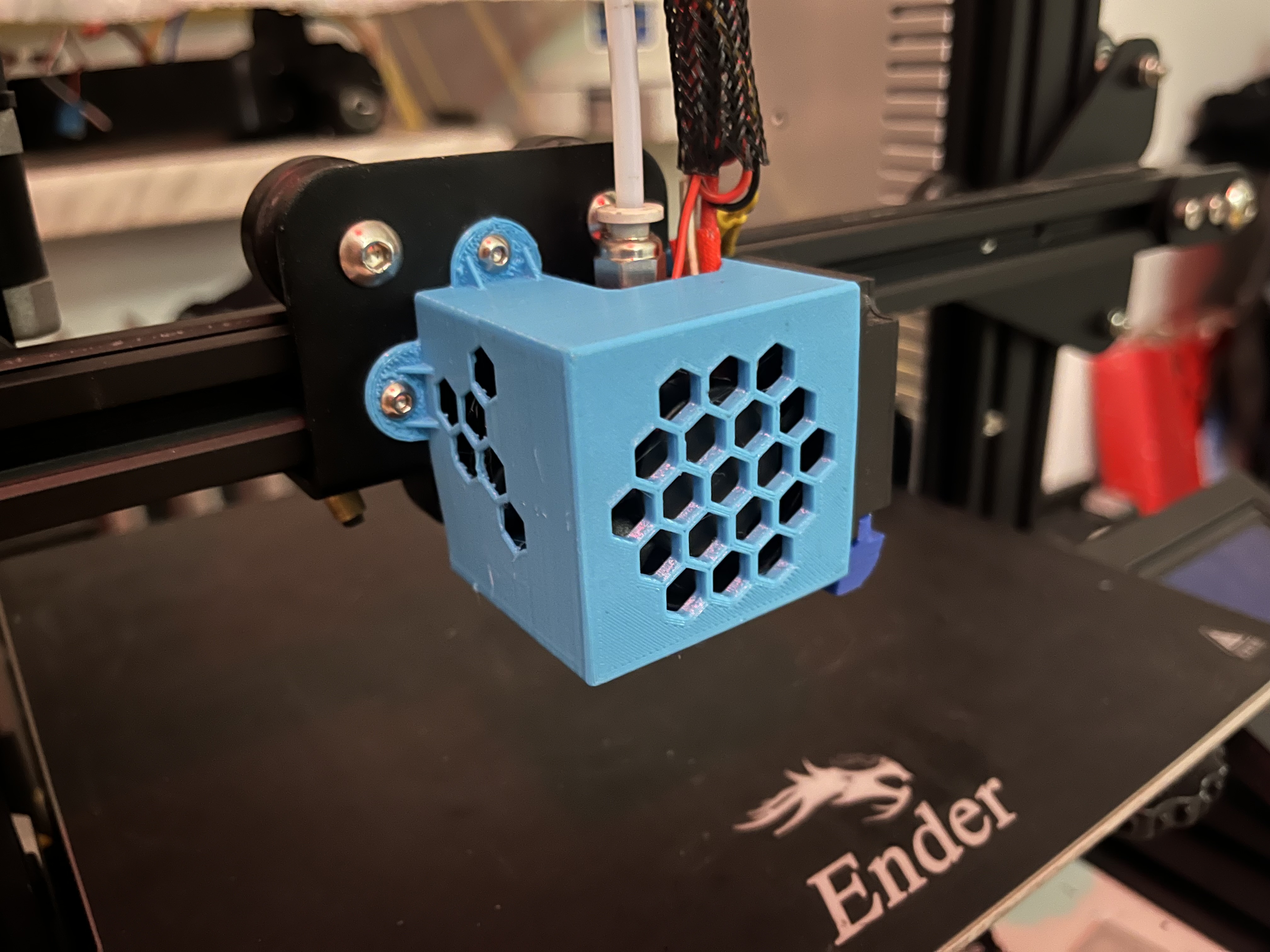 Ender 3 / pro / cr 10/ hexagon, honeycomb head / hotend cover upgrade