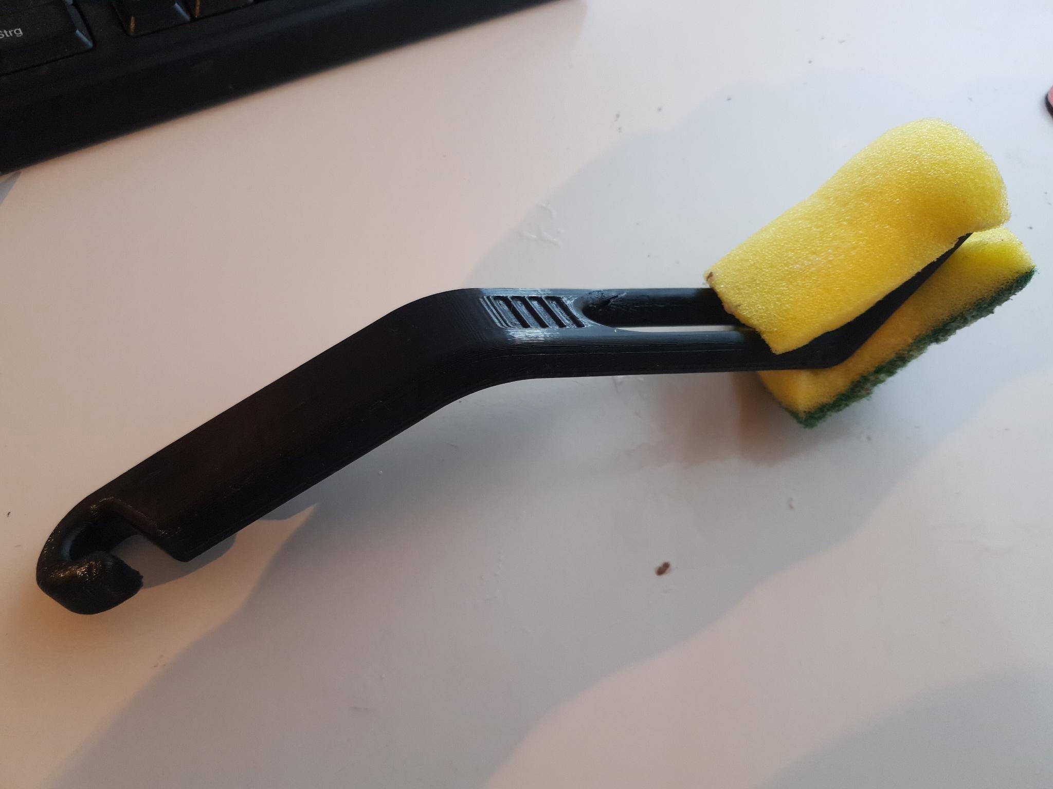 Dishwashing sponge handle