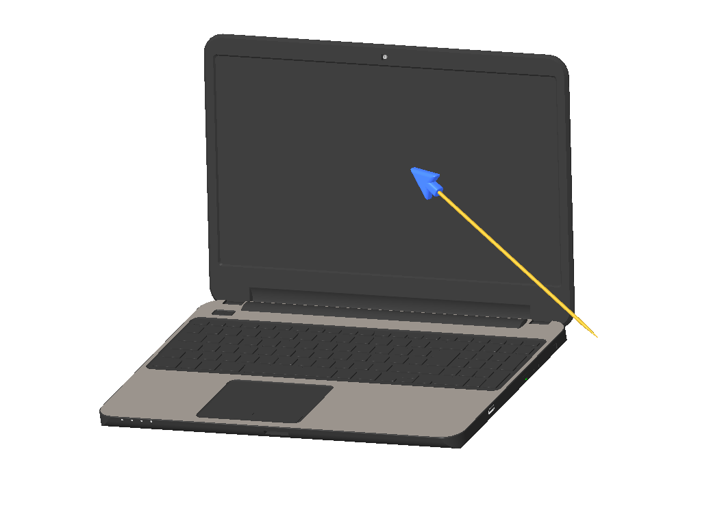 3D mouse pointer - Screen free from fingerprints