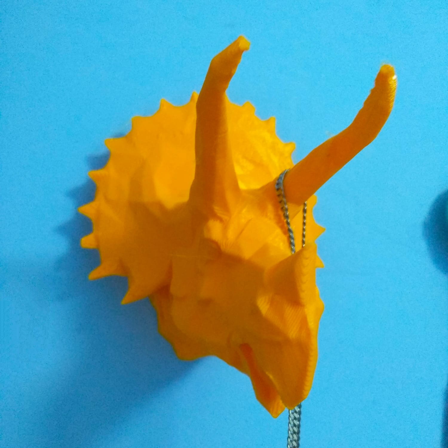 Low Poly Wall Triceratops 50% same hole