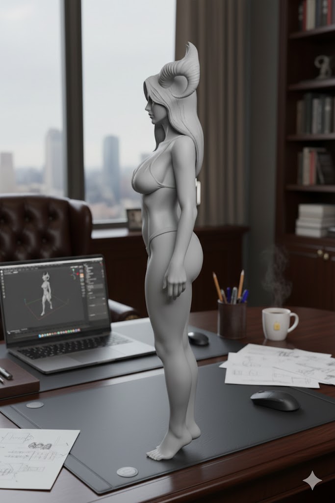sexy woman with horns