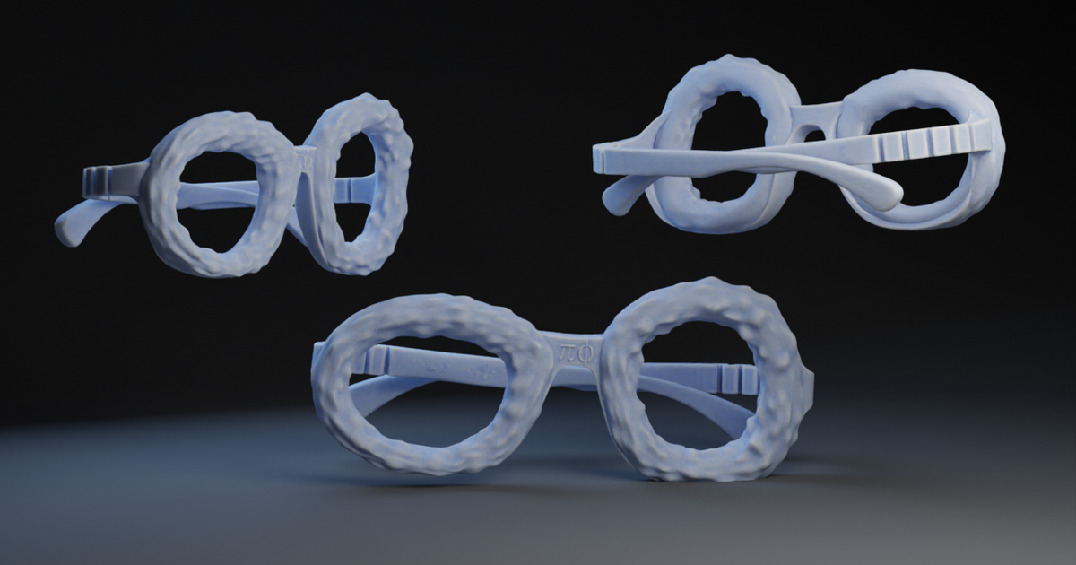 Onion Ring Glasses by Peter Farell Download free STL model