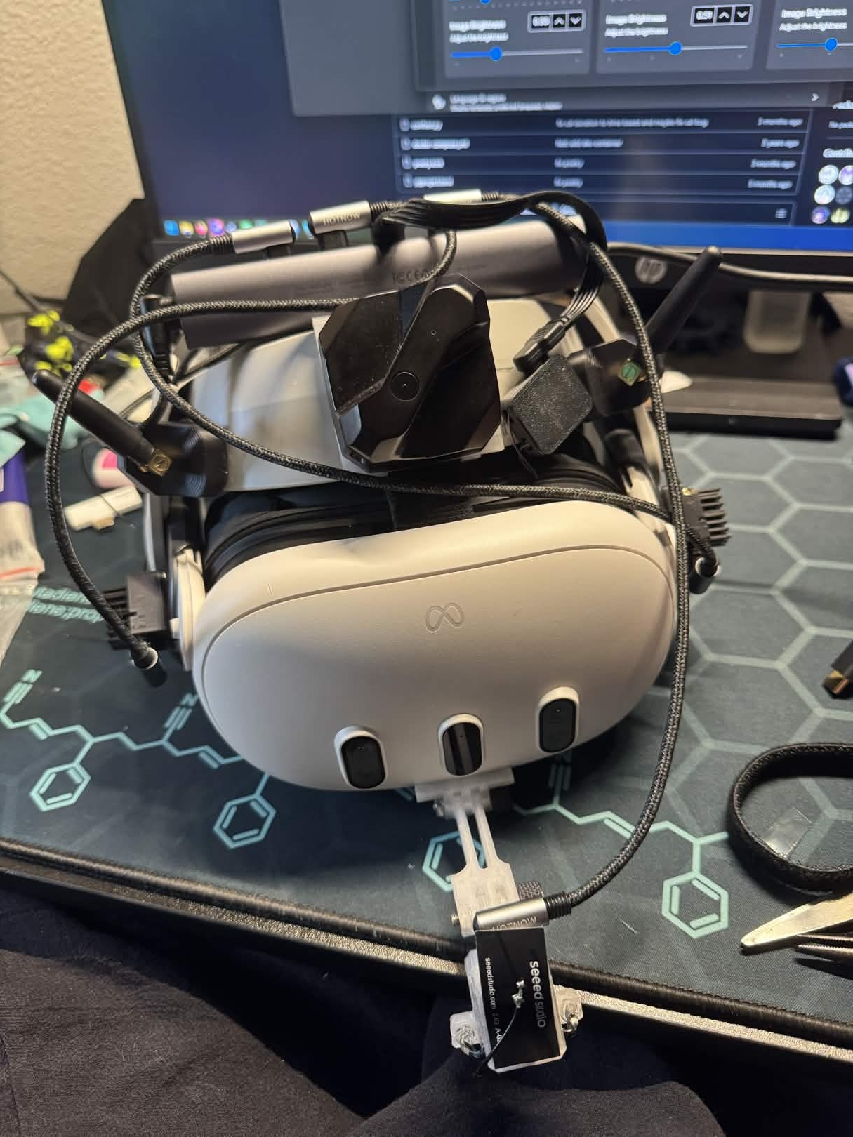 My Quest 3 ETVR and Babble Setup 3D model