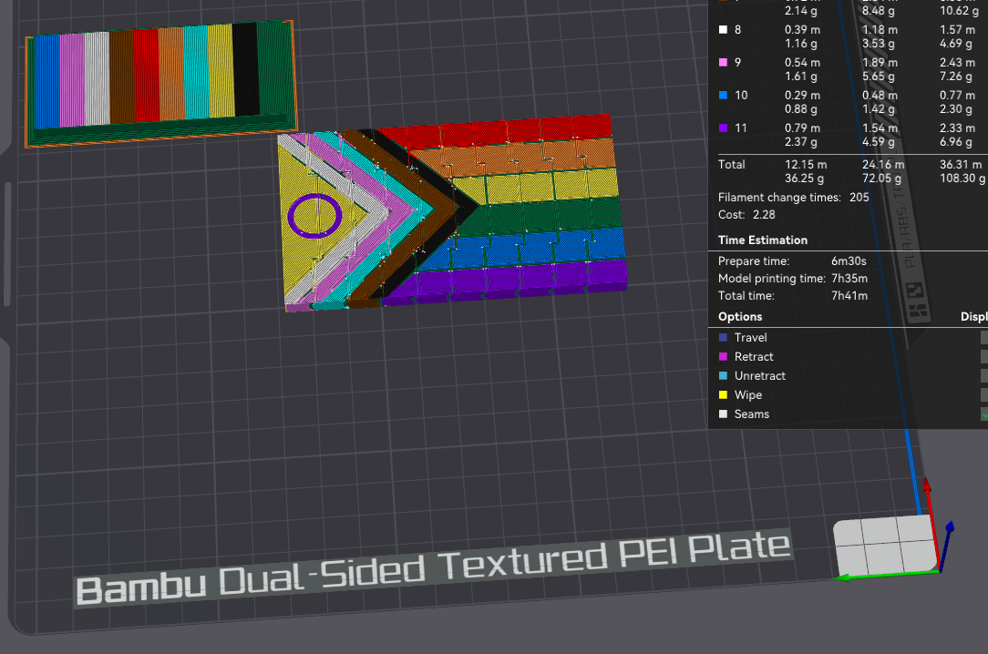 Flexi Progress Pride Flag - multicolor