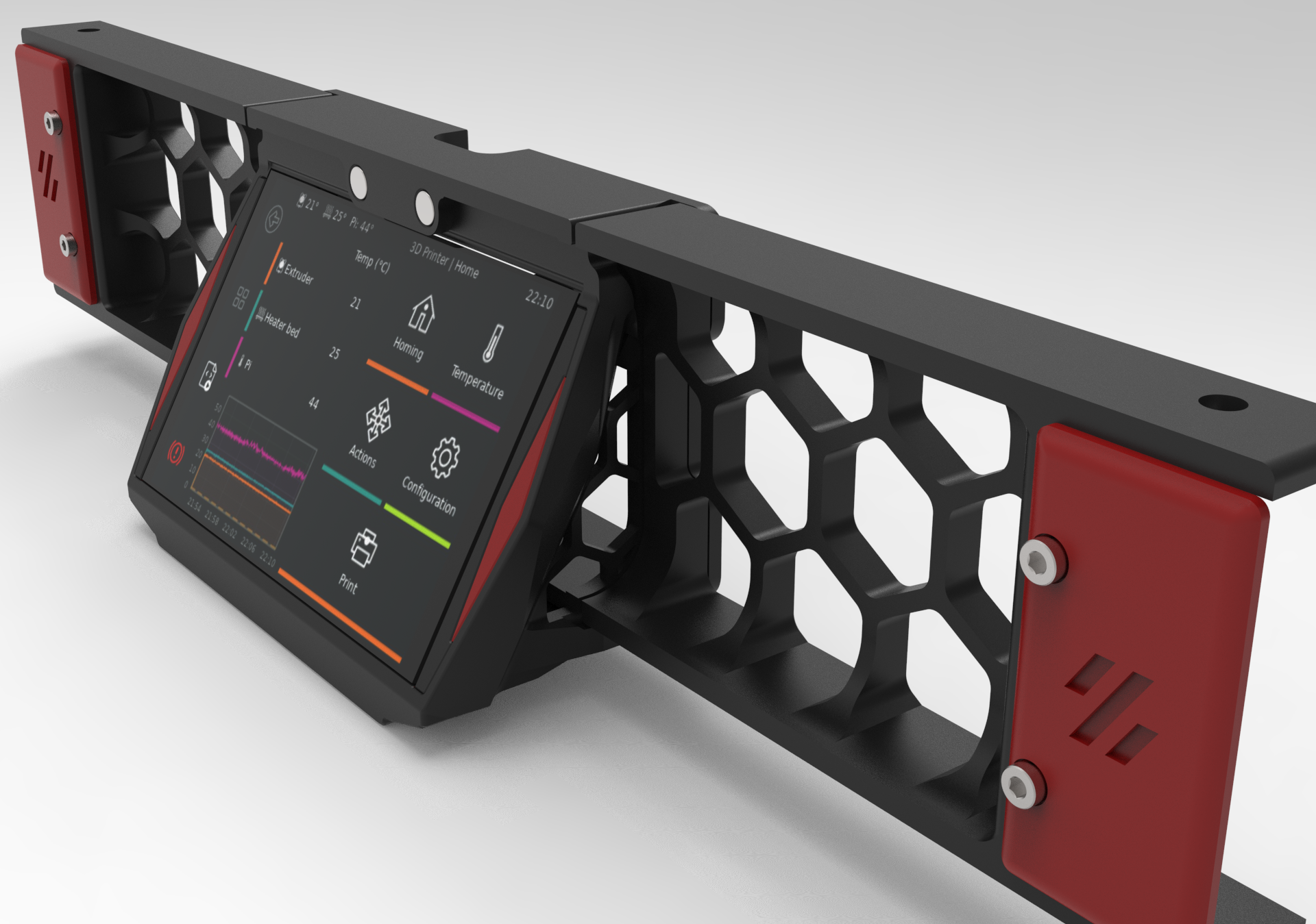 Waveshare 4.3 inch DSI Touch Screen Mount, Voron Switchwire
