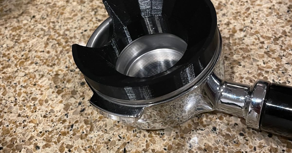 58mm espresso coffee portafilter funnel for 7gr single shot VST type