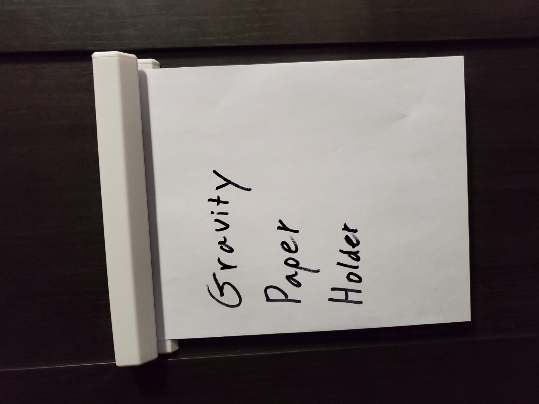 Gravity Paper Holder by Justin Download free STL model