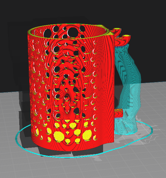 Pegboard Pen Holder (2" Diameter Bucket - Circle cutouts)