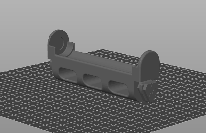 Hanging Spool Holder to Reverse Bowden Setup 3D model thumbnail