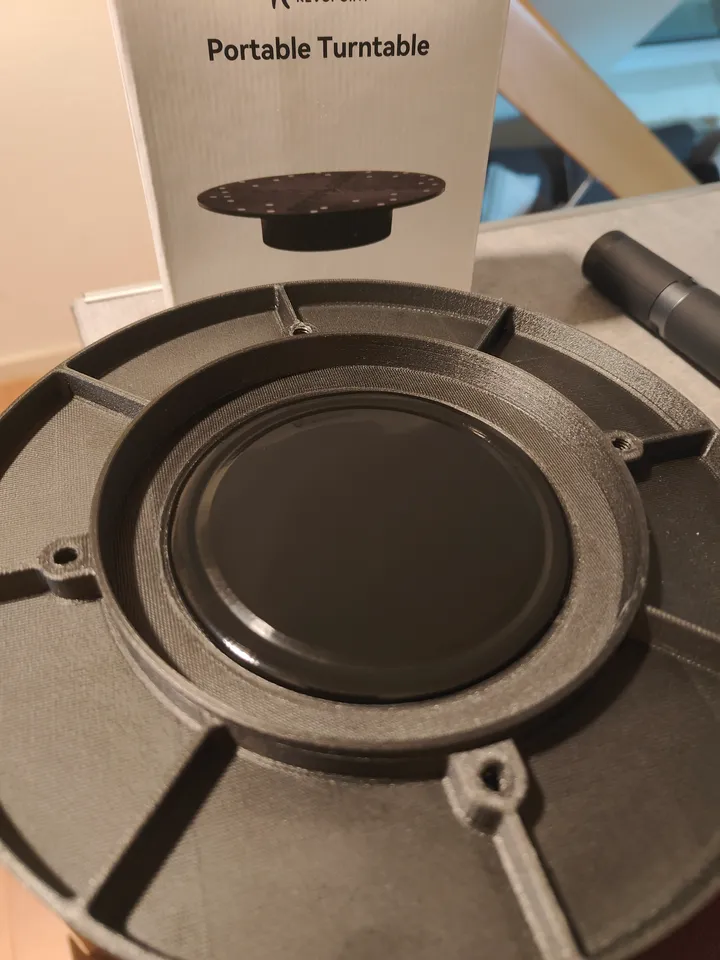 Revopoint Turntable Adapter plate by MYCNC3D | Download free STL model ...