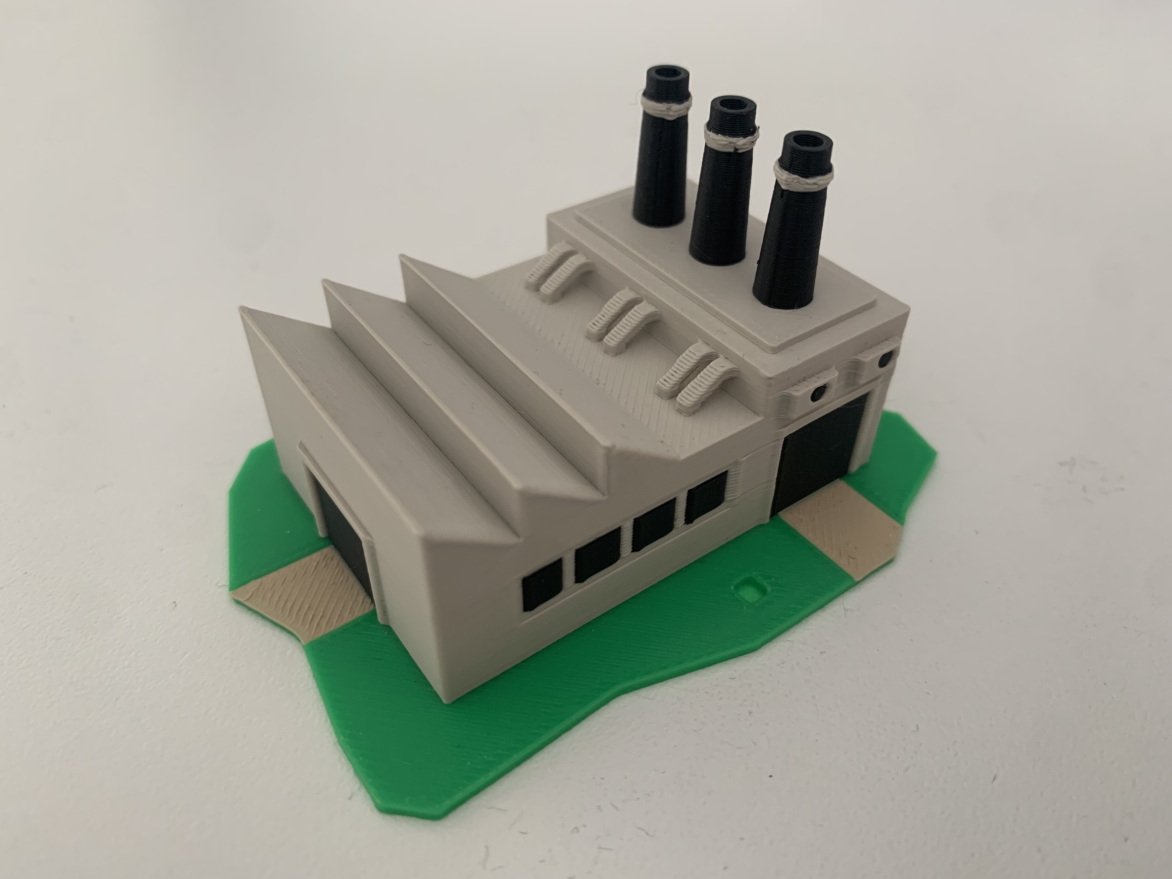 Small and simple Factory Model - Miniature by Oliver Schoemig ...