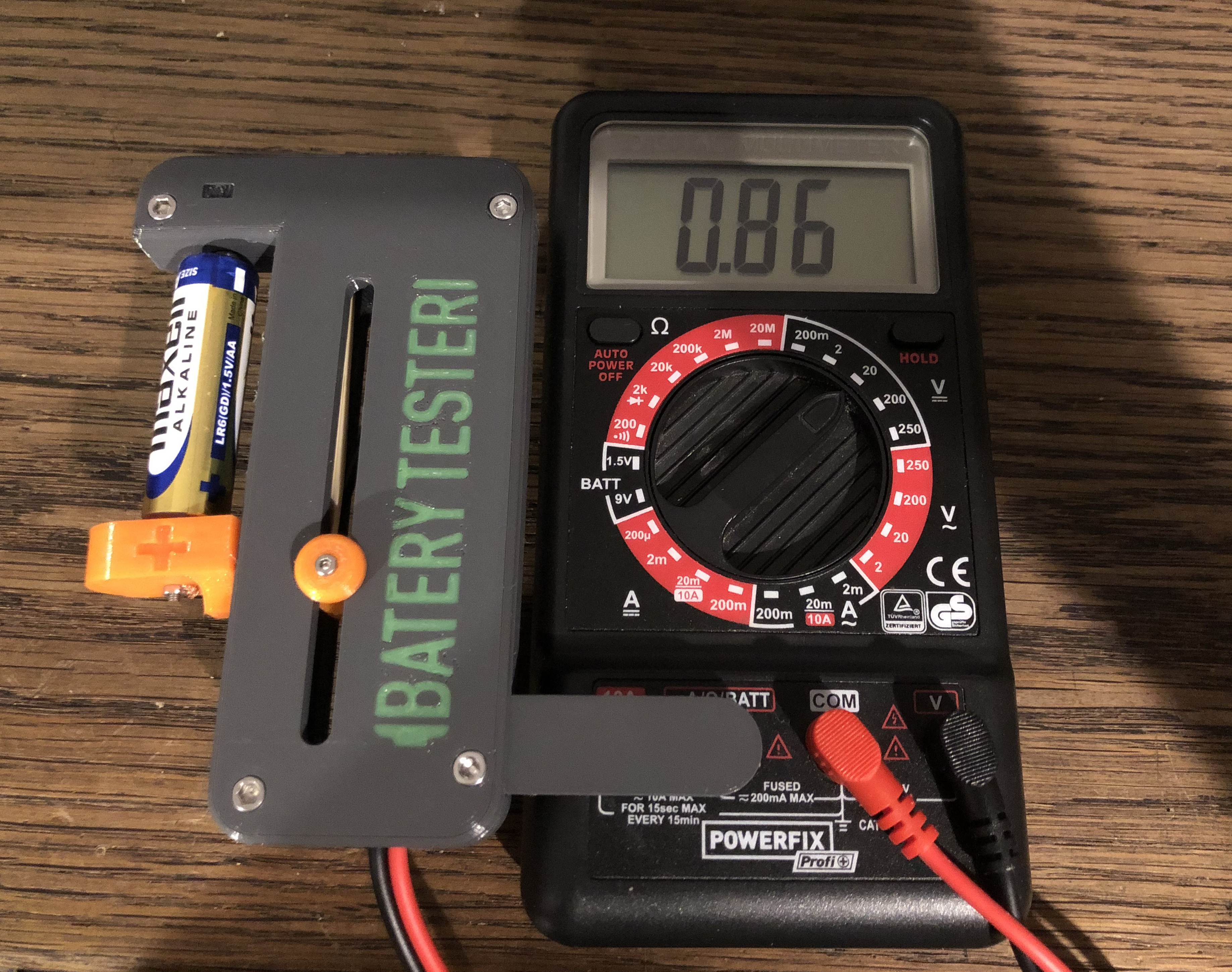 Battery tester adapter