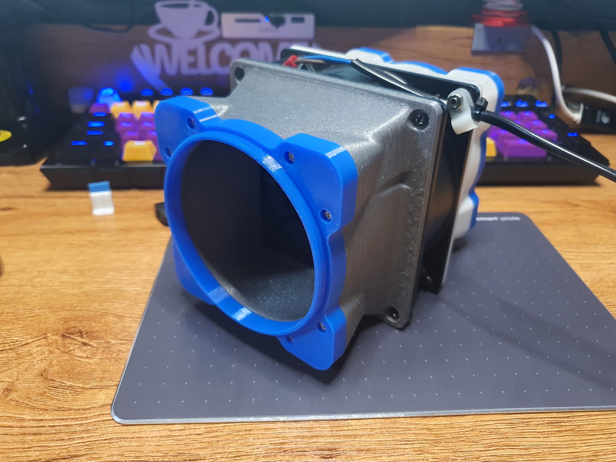 Vent detachable adapter for 120mm Fan by Cho SC Download free STL