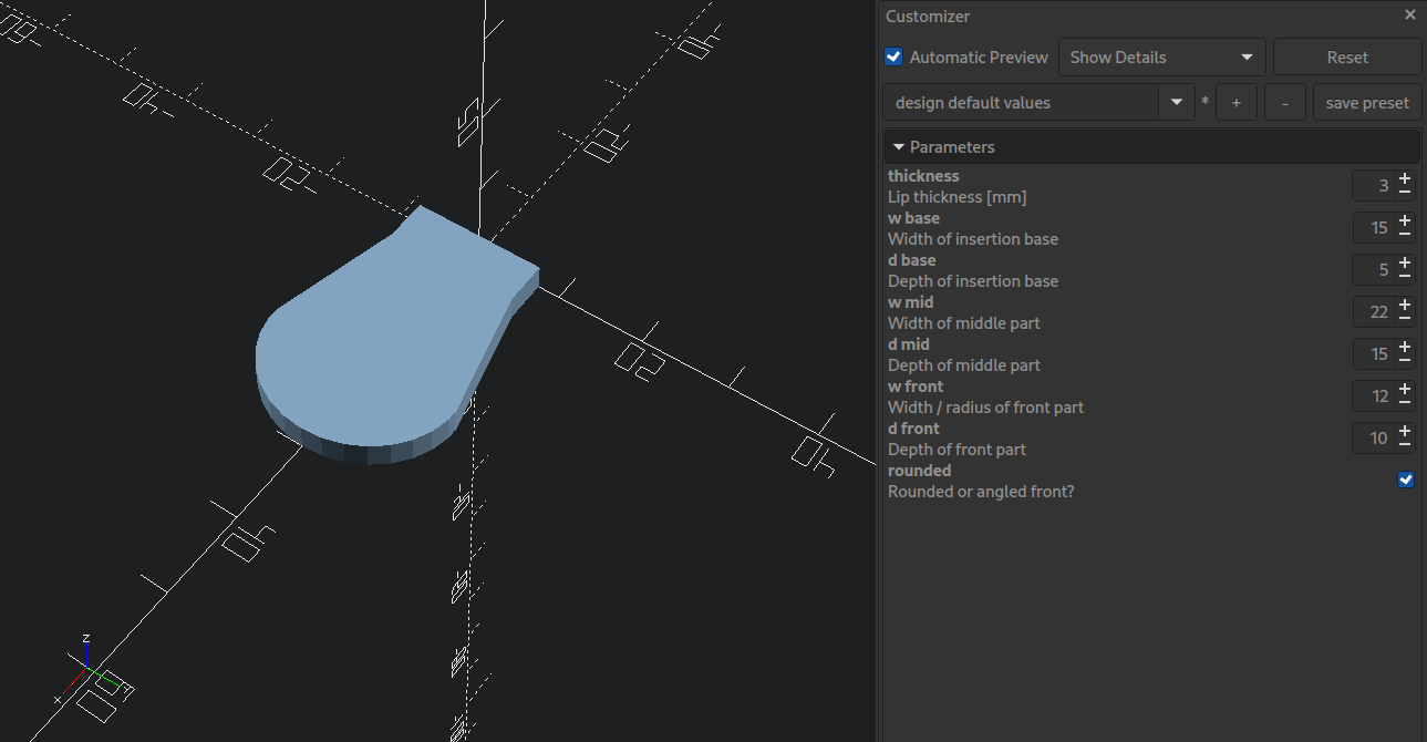 Fishing Lure Lips by ocin Download free STL model