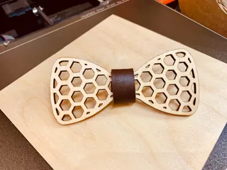 Wooden Bow Tie - HEX