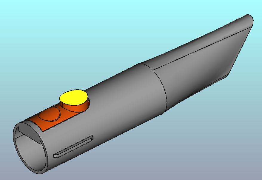 Miniatura 2 do modelo 3D Vacuum Nozzle Head & Button - Dyson