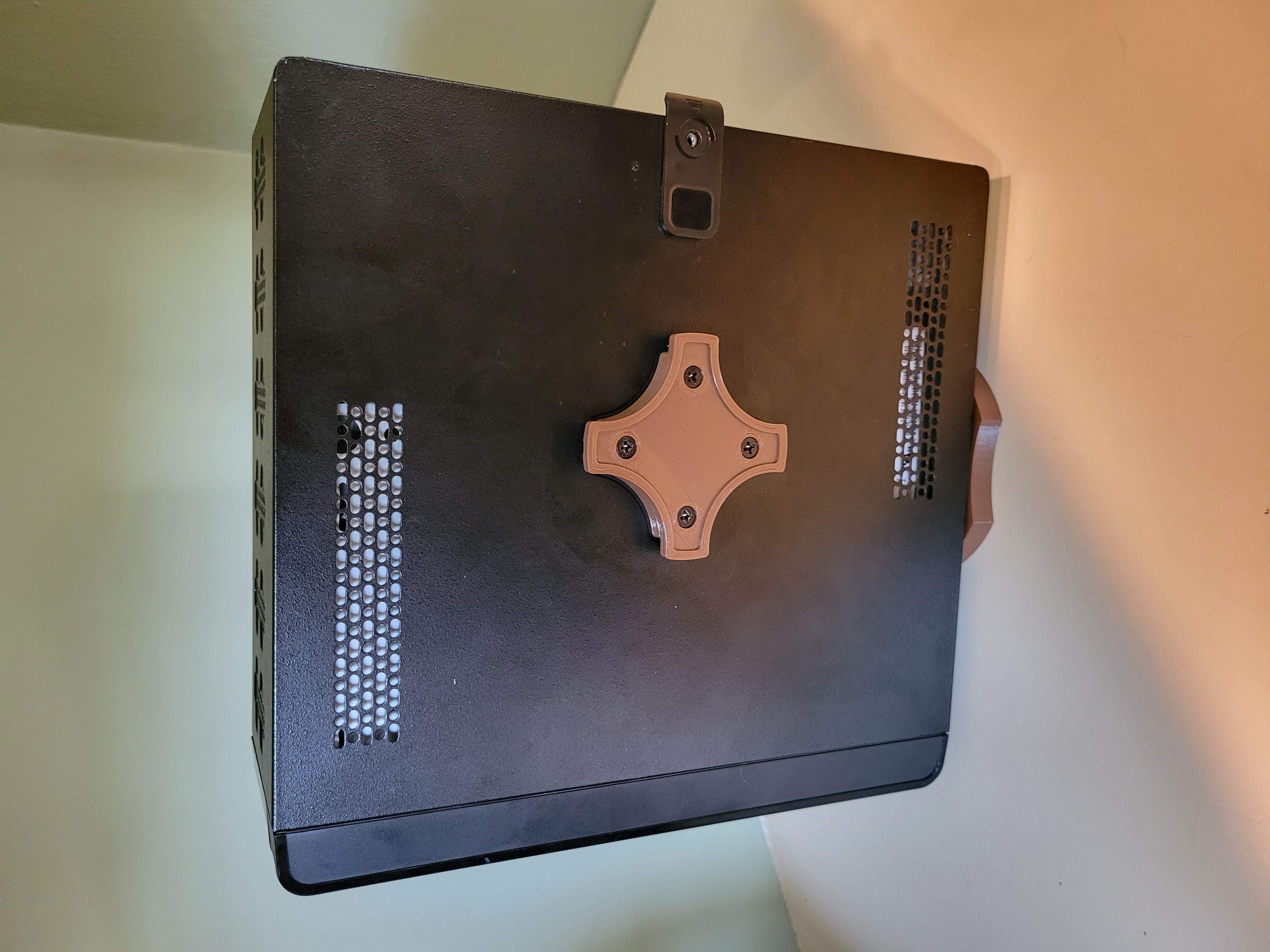 Twist-on Computer VESA Mount
