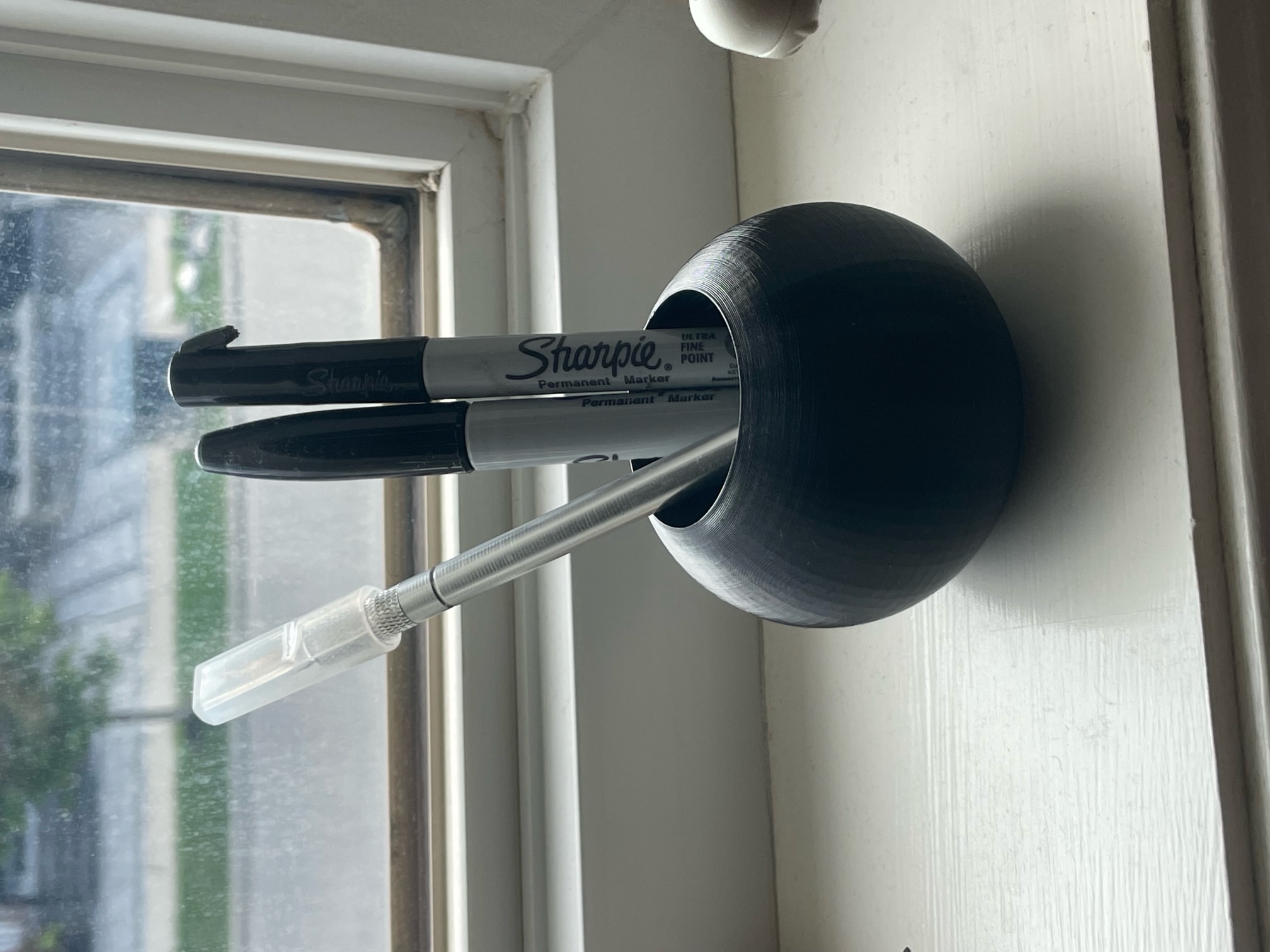 Circular office supply holder by Edward Gonsalves Download free STL