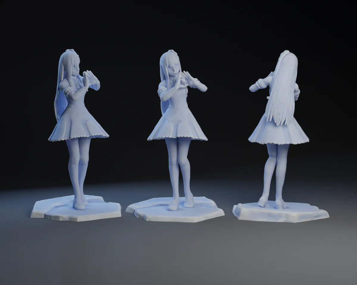 Hoshino Ai - Oshi No Ko Anime Figurine for 3D Printing