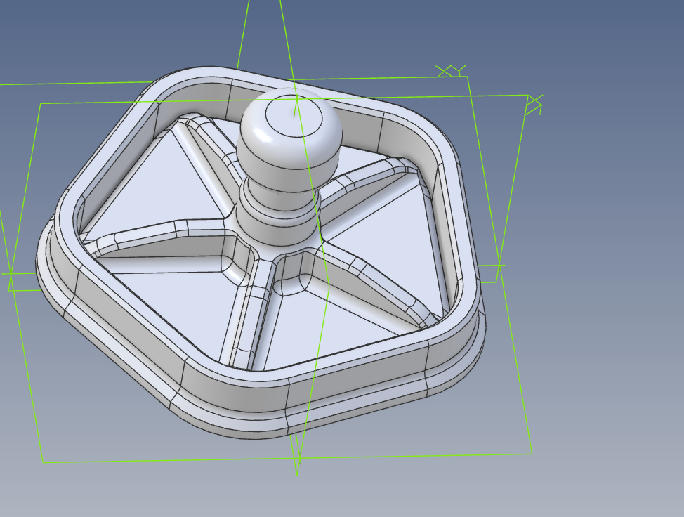 4.125" Pentagon Shaped Burger Patty Press