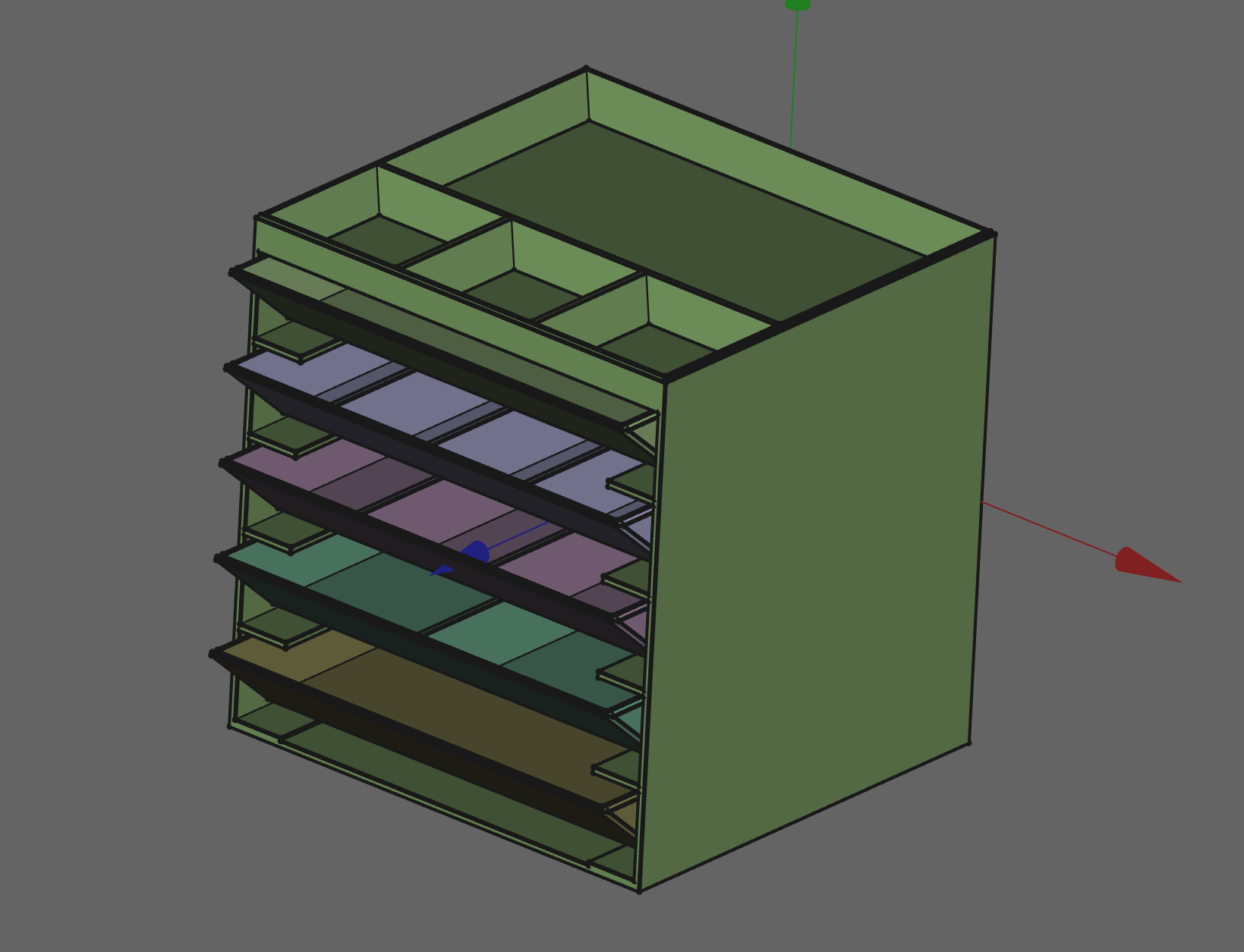 print in place mini organizer