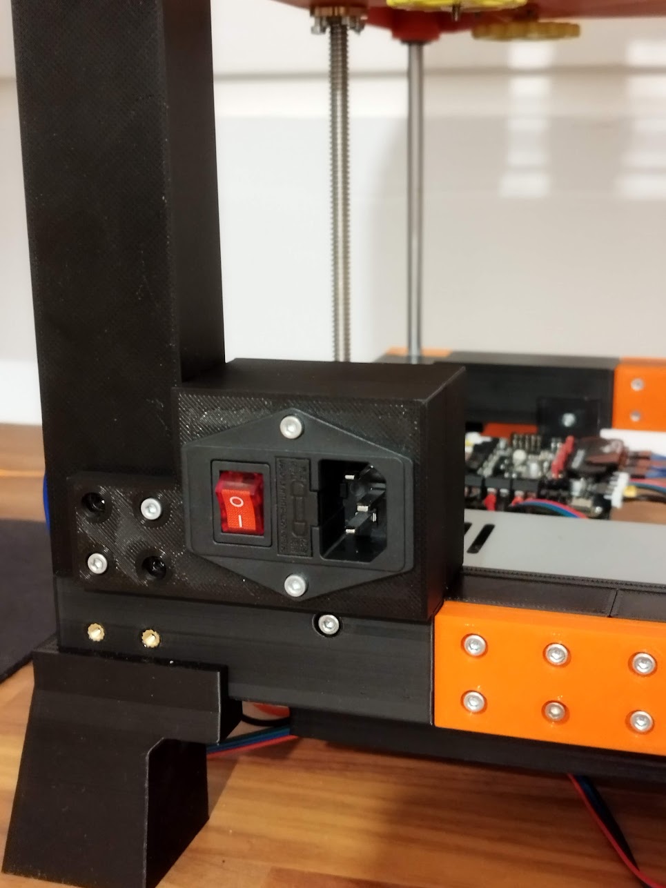 Plug mount with cover - for The100 v1.1 3D model thumbnail
