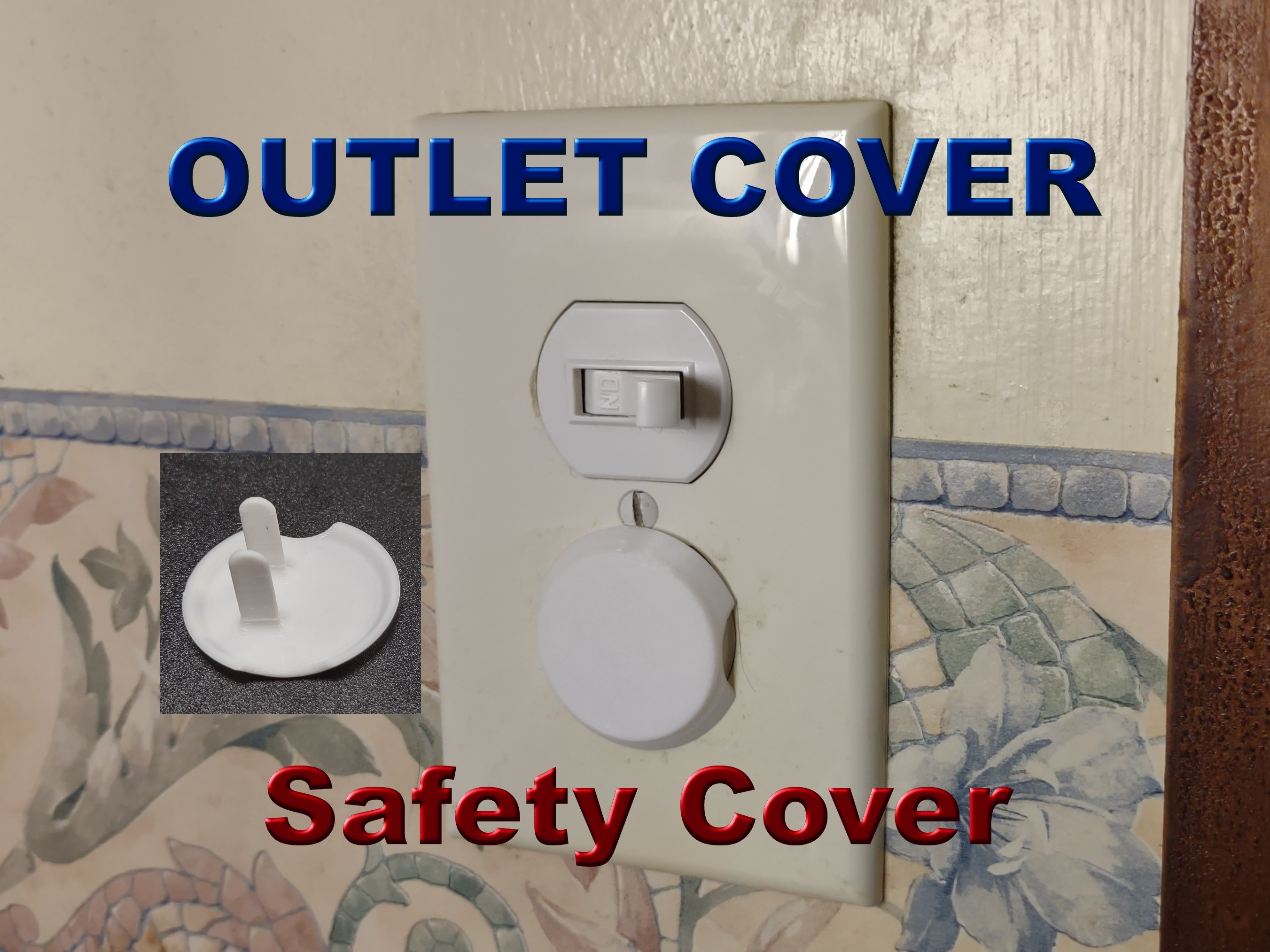 Outlet Cover, Safety by JPM Designs Download free STL model
