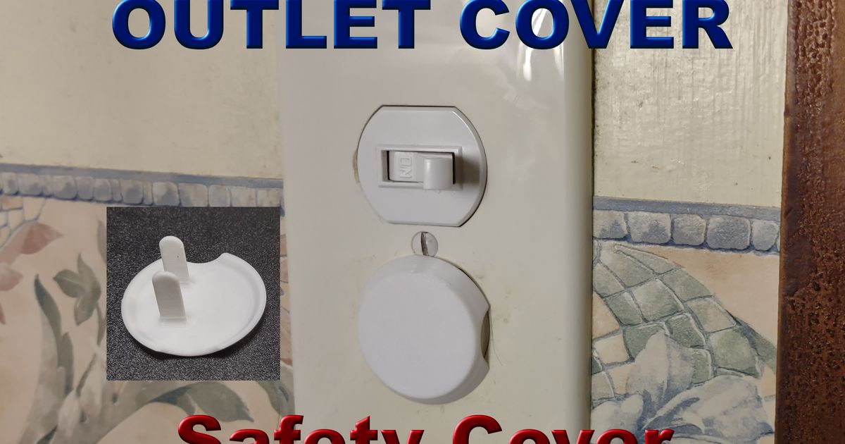 Outlet Cover, Safety by JPM Designs Download free STL model