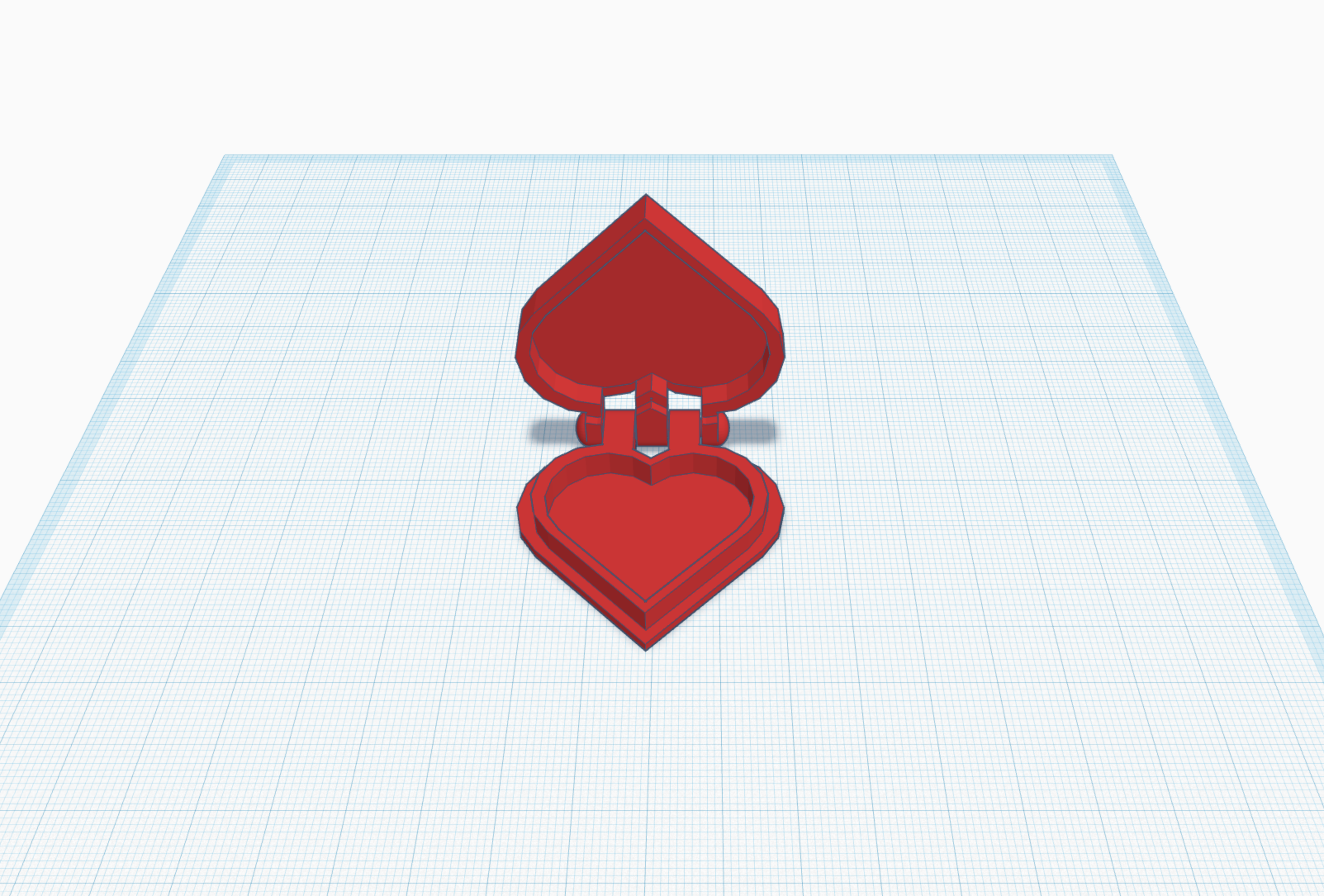 hinged heart container