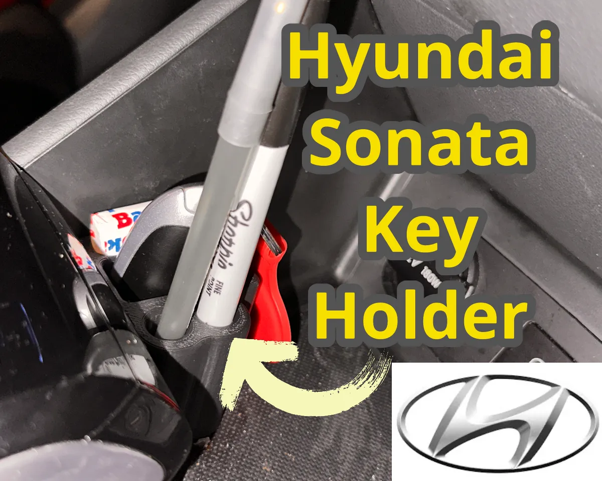 Free STL file Pendant porte clé Hyundai / Hyundai Key ring
