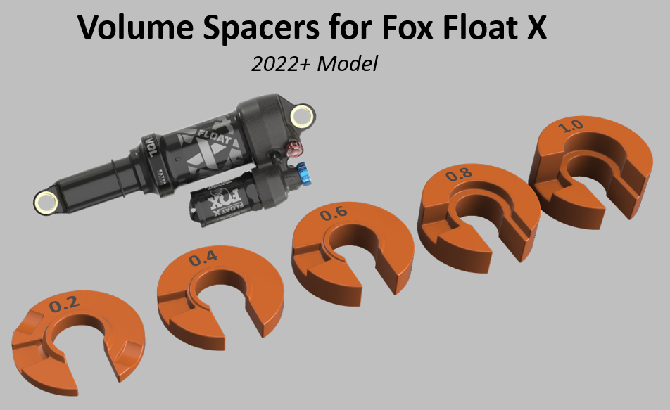 Volume Spacers for Fox Float X Shock 2022 by SportRotary Download free STL model Printables