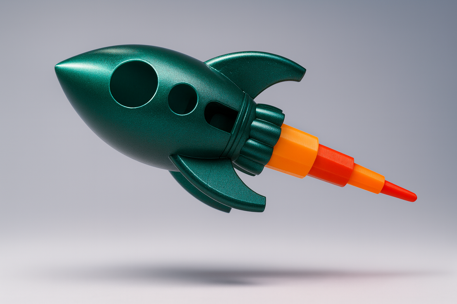 Rocket with Telescopic Flame