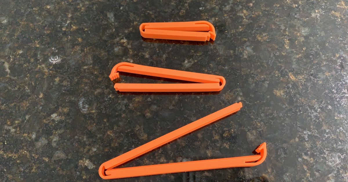Bag Clip 10 (3 sizes) by Wiseone Download free STL model