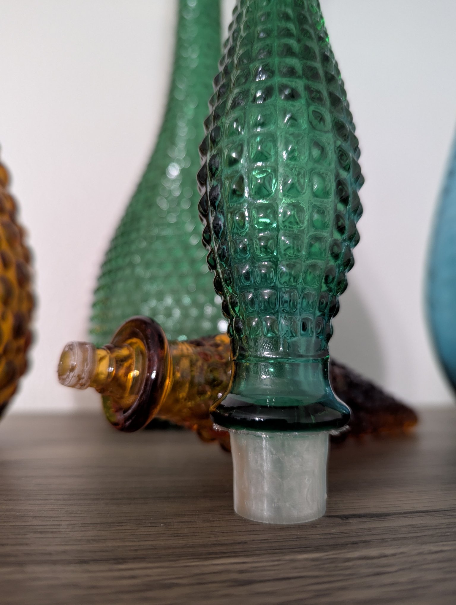 Empoli Glass Genie Bottle Stopper Thingy