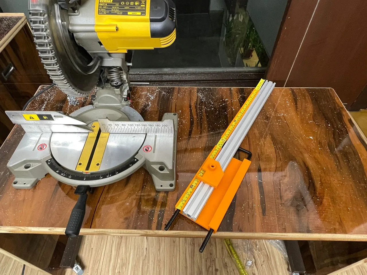 Dewalt store saw stop