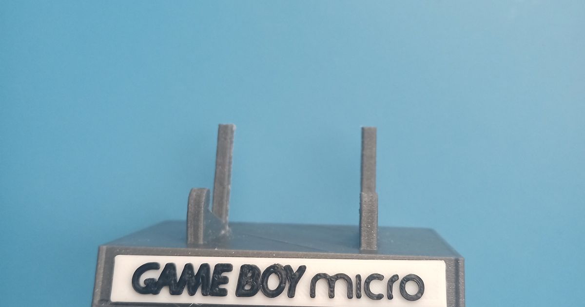 Soporte Game Boy Micro by josete79 | Download free STL model ...