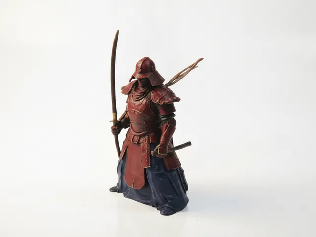 Mini Samurai Figurine Fantasy Warrior 3D Printable