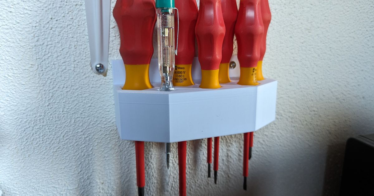 Wera Kraftform Comfort VDE Screwdriver Set Holder Wall mount by Sven