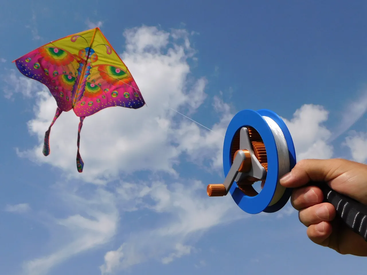 Geared kite reel by Thorin Oakenshield, Download free STL model