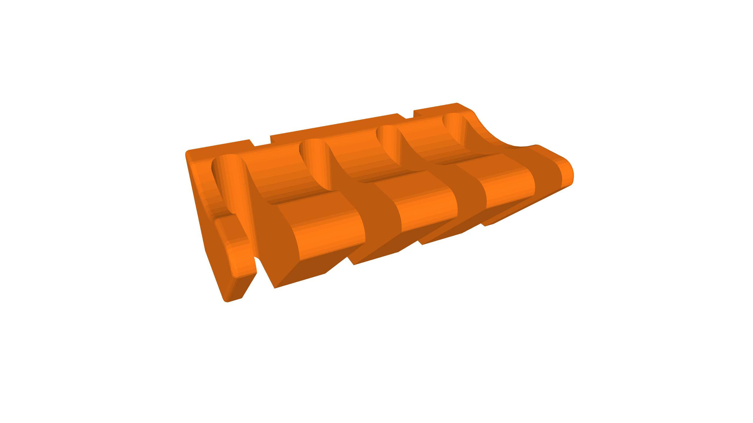Skadis Screwdriver Holder 4x 3D model thumbnail
