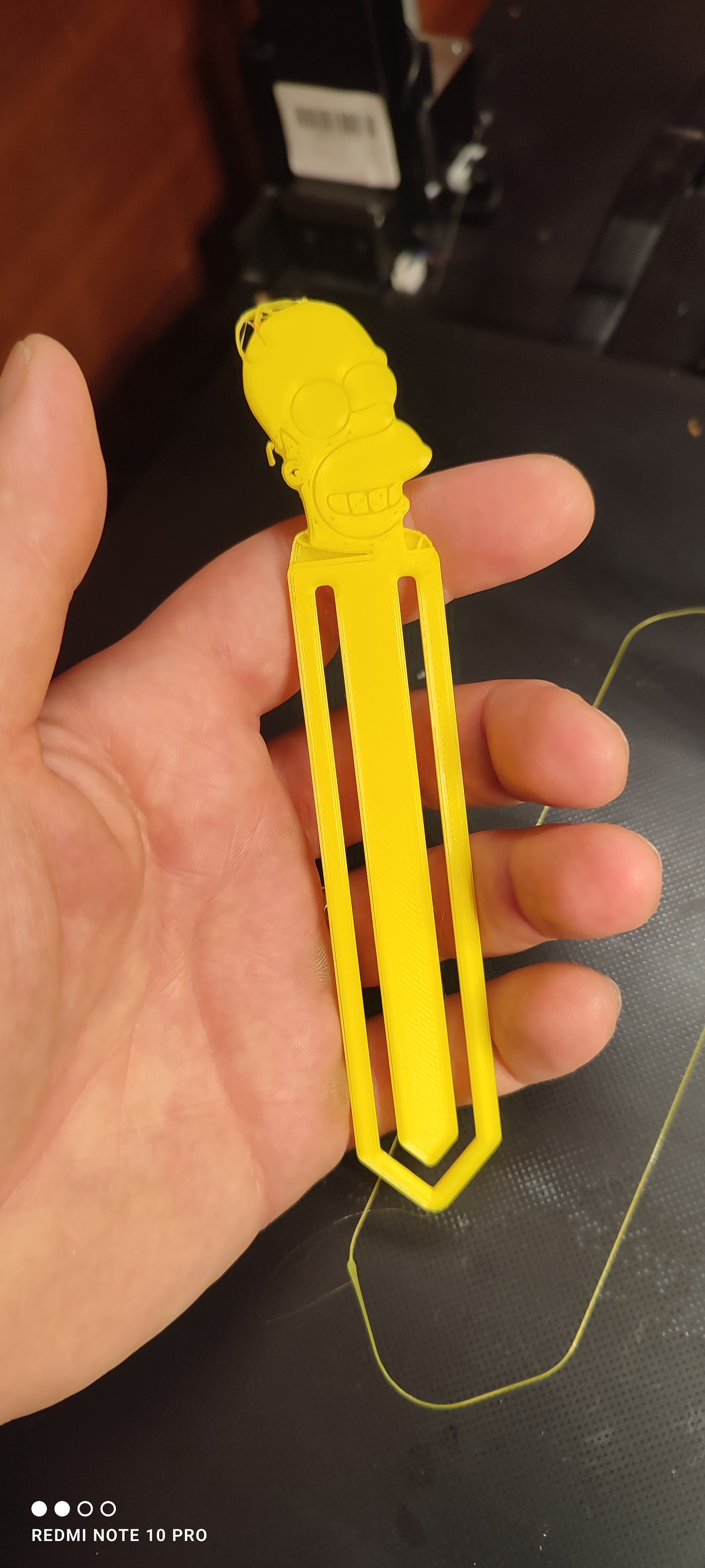 Simpsons Bookmark Draw Homer Simpson Lesezeichen / Bookmark by Lars Ressel | Download free STL ...