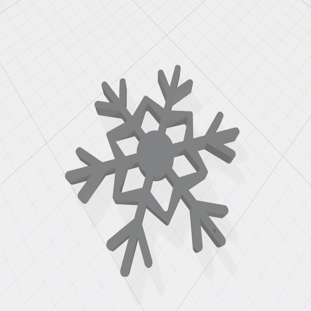Snowflake Hanging Decoration Alternative Design by TomPR83 | Download free STL model ...